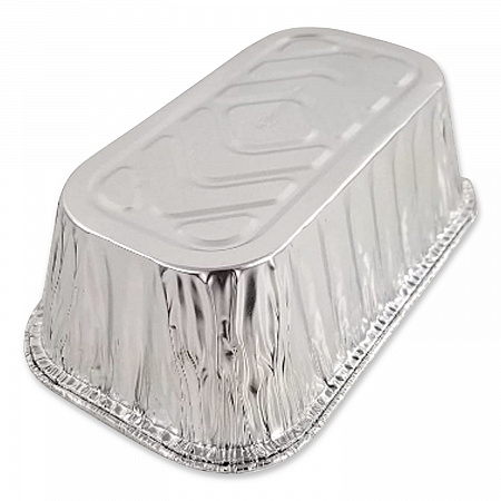 Aluminum Baking Pan, #1 Loaf, 1 lb Capacity, 5.72 x 3.31 x 2.03, 200/Carton (31730)