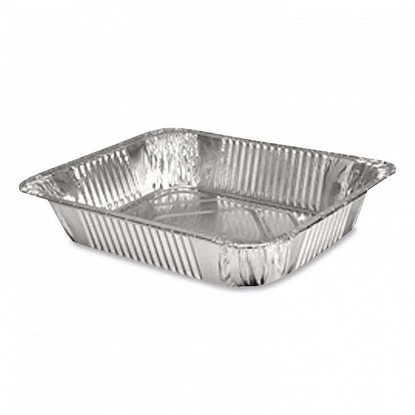 Aluminum Steam Table Pans, Half-Size Deep, 10.38 x 2.56 x 12.75, 100/Carton (32100)