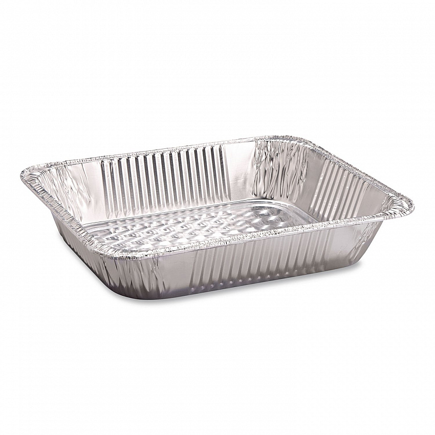 Aluminum Steam Table Pans, Half Size Deep, 2.56" Deep, 10.38 x 12.75, 100/Carton (32140)