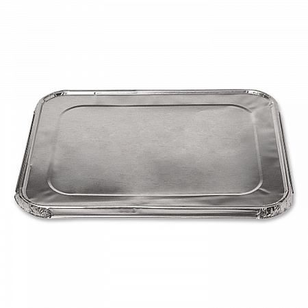 Steam Pan Foil Lids, Fits Half-Size Pan, 30 Gauge, 12.27 x 10.44, 100/Carton (204930)