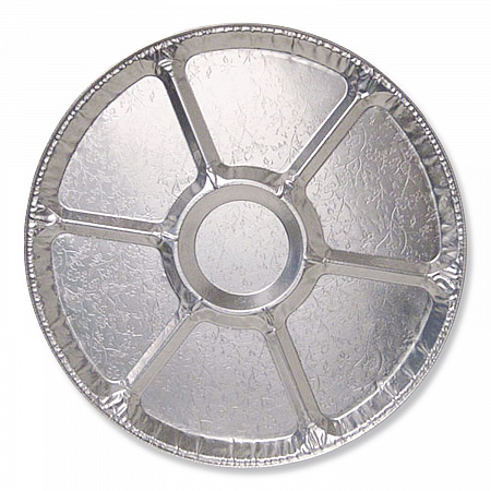 Aluminum Lazy Susan, 6 Compartments, 18