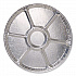 Aluminum Lazy Susan, 6 Compartments, 18