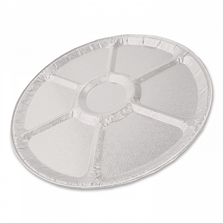 Aluminum Lazy Susan, 6 Compartments, 18