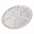 Aluminum Lazy Susan, 6 Compartments, 18