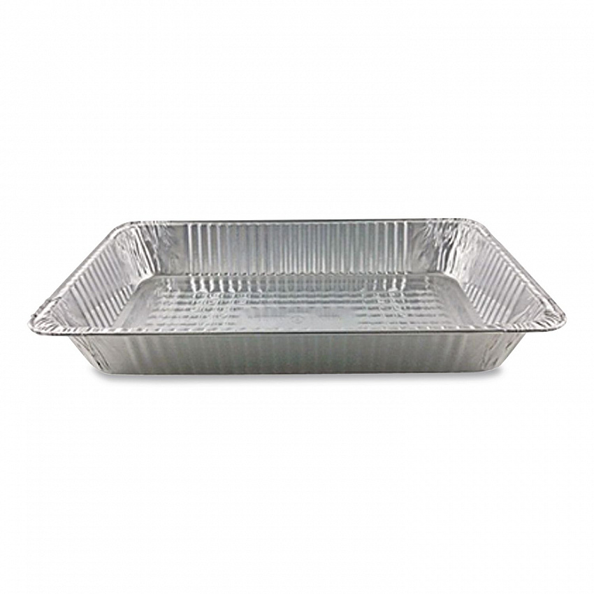 Aluminum Steam Table Pans, Full-Size Deep, 60 Gauge, 3.19" Deep, 12.19 x 20.75, 50/Carton (20190050)