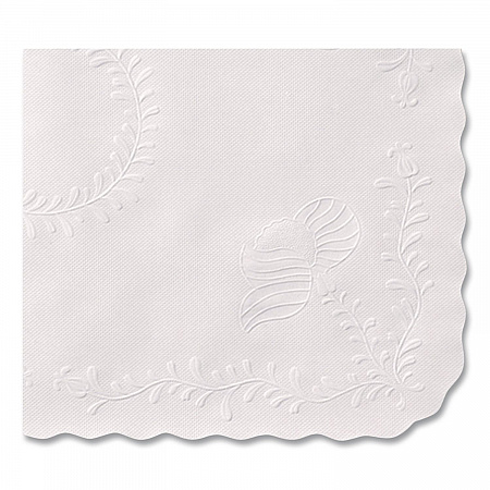 Scalloped Edge Traymat, Anniversary Embossed Surface, 19