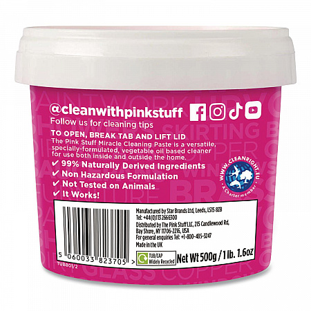 Miracle Cleaning Paste, Fruity Scent, 17.6 oz Jar, 6/Carton (823781CT)