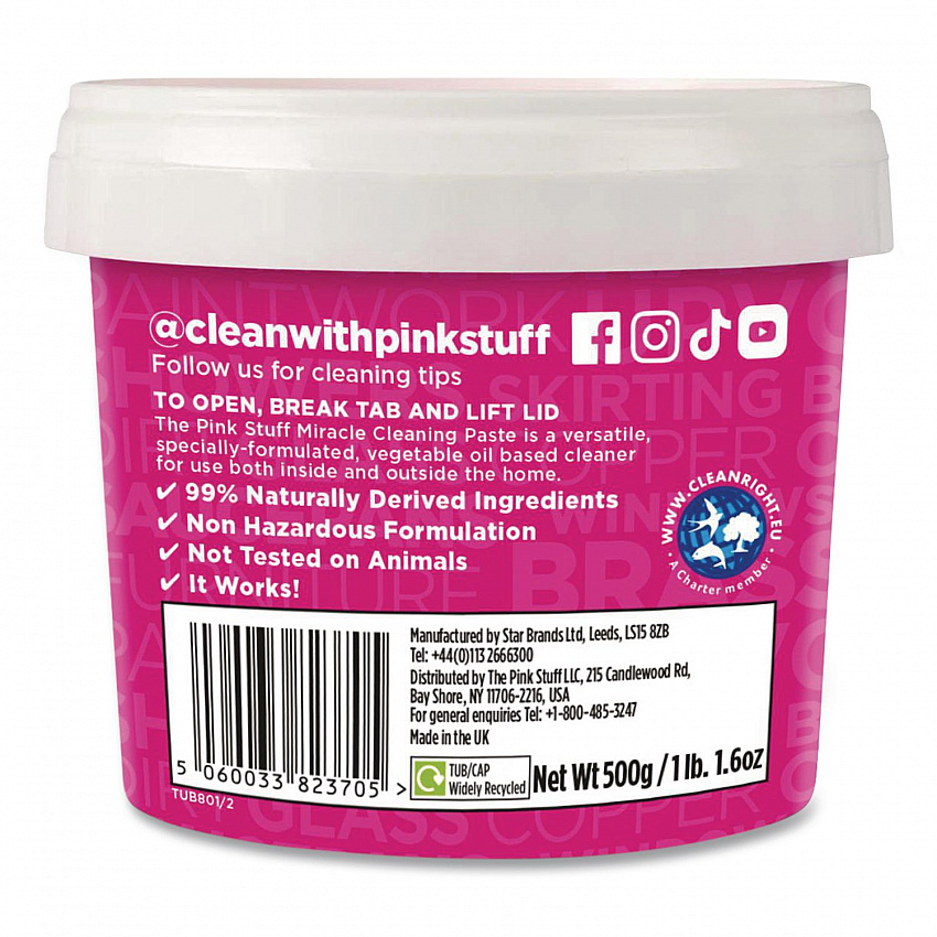 Miracle Cleaning Paste, Fruity Scent, 17.6 oz Jar, 6/Carton (823781CT)