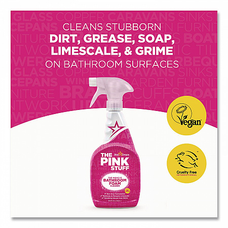 Miracle Bathroom Foam Cleaner, Fruity Scent, 25.4 oz Trigger Spray Bottle, 4/Carton (823787CT)