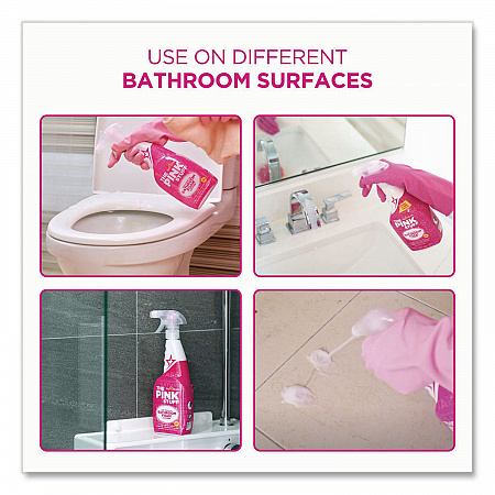 Miracle Bathroom Foam Cleaner, Fruity Scent, 25.4 oz Trigger Spray Bottle, 4/Carton (823787CT)