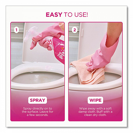 Miracle Bathroom Foam Cleaner, Fruity Scent, 25.4 oz Trigger Spray Bottle, 4/Carton (823787CT)