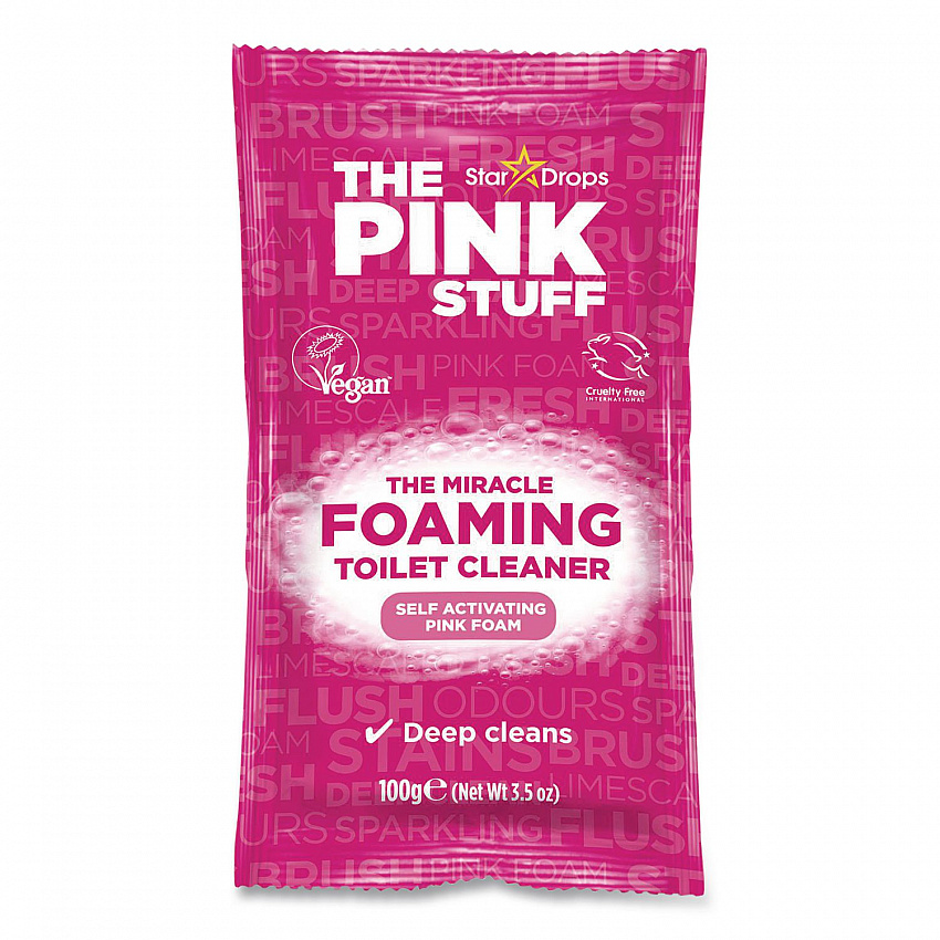 Miracle Power Foaming Toilet Cleaner, Fruity Scent, 3.5 oz Packet, 2 Packets/Box (824996)