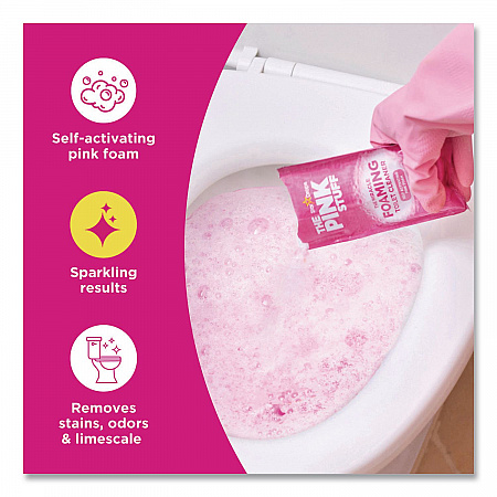 Miracle Power Foaming Toilet Cleaner, Fruity Scent, 3.5 oz Packet, 2 Packets/Box (824996)
