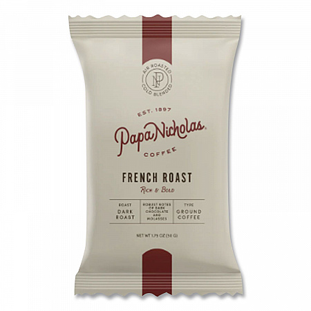 Premium Coffee, French Roast, Ground Portion Packs, 18/Carton (25183)