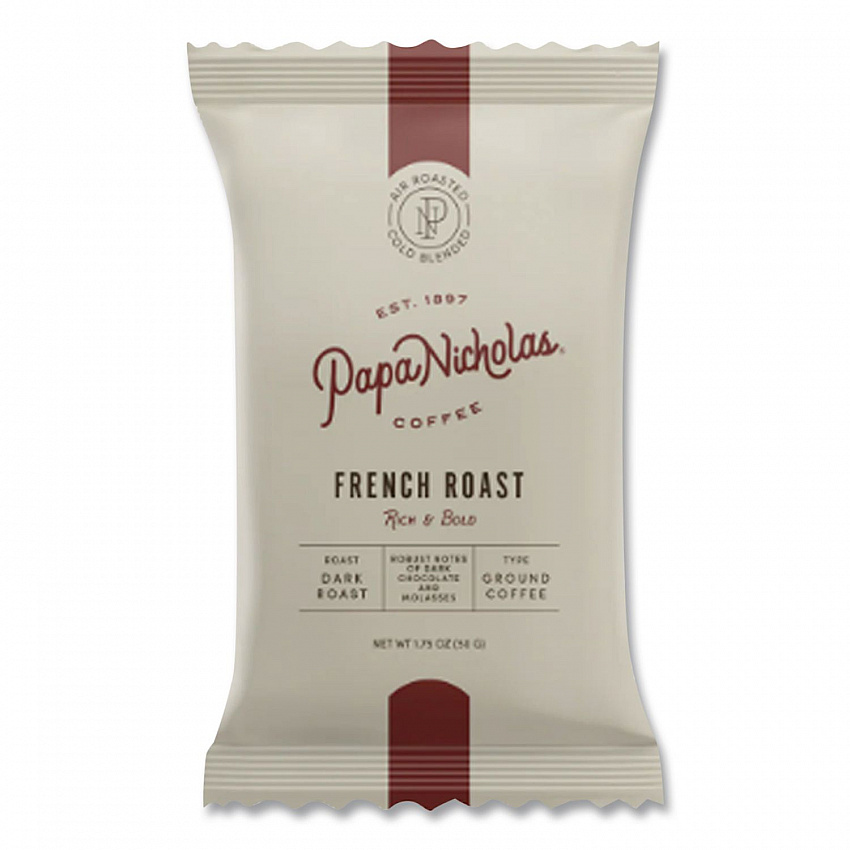 Premium Coffee, French Roast, Ground Portion Packs, 18/Carton (25183)