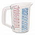 Bouncer Measuring Cup, 16 oz, Plastic, Clear (3215CLE)