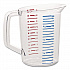 Bouncer Measuring Cup, 32 oz, Plastic, Clear (3216CLE)