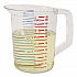 Bouncer Measuring Cup, 32 oz, Plastic, Clear (3216CLE)