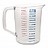 Bouncer Measuring Cup, 2 qt, Plastic, Clear (3217CLE)