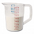 Bouncer Measuring Cup, 2 qt, Plastic, Clear (3217CLE)