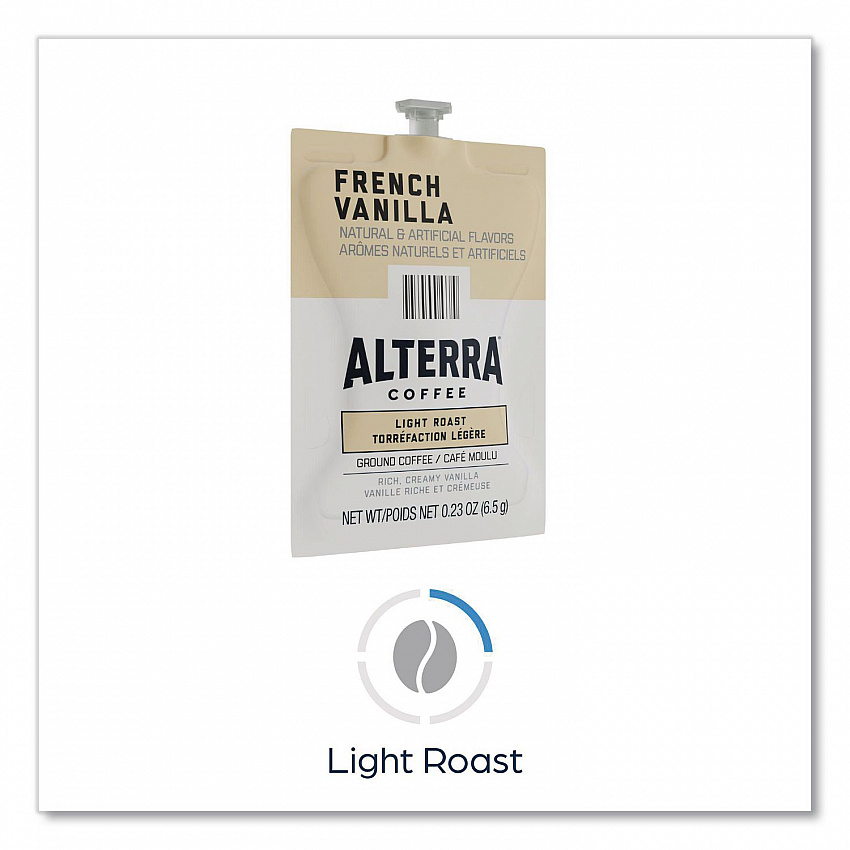 Alterra French Vanilla Coffee Freshpack, 40/Carton (48721)