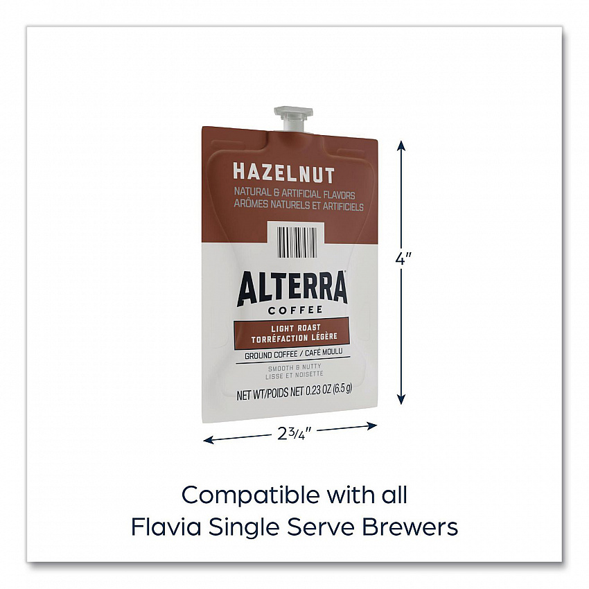 Alterra Hazelnut Coffee Freshpack, 40/Carton (48722)