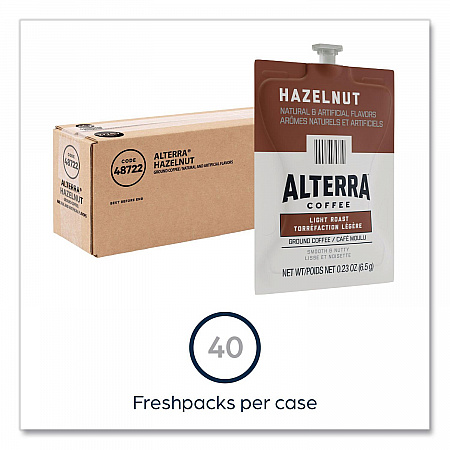 Alterra Hazelnut Coffee Freshpack, 40/Carton (48722)