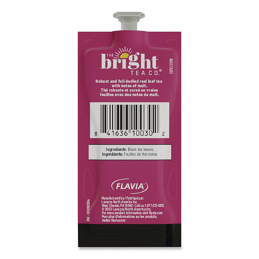 The Bright Tea Co. English Breakfast Black Tea Freshpack, 40/Carton (48724)