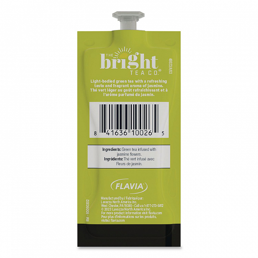 The Bright Tea Co. Green with Jasmine Tea Freshpack, 40/Carton (48723)