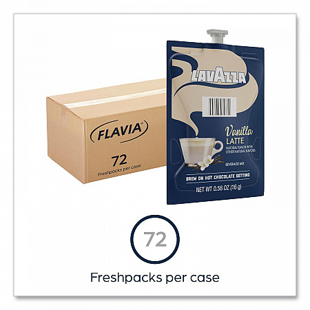 Lavazza Vanilla Latte, 72/Carton (48689)