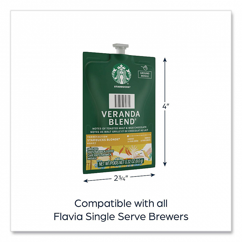 Starbucks Veranda Blend Coffee Freshpack, 76/Carton (48102)
