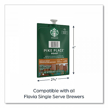 Starbucks Pike Place Roast Coffee Freshpack, 76/Carton (48103)