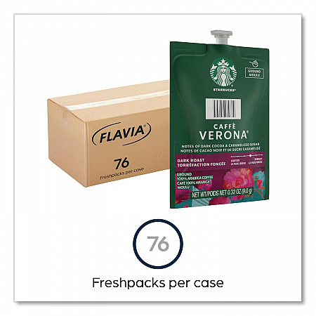 Starbucks Caffe Verona Coffee Freshpack, 76/Carton (48104)