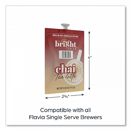 The Bright Tea Co. Chai Tea Latte Freshpack, 72/Carton (48055)