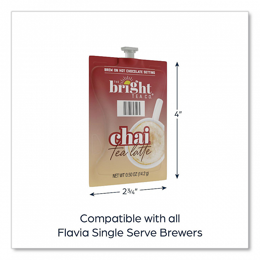 The Bright Tea Co. Chai Tea Latte Freshpack, 72/Carton (48055)