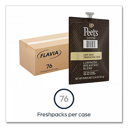 Peet's Coffee Colombia Luminosa, Breakfast Blend, 76/Carton (48037)