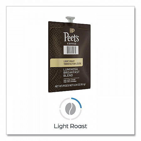 Peet's Coffee Colombia Luminosa, Breakfast Blend, 76/Carton (48037)