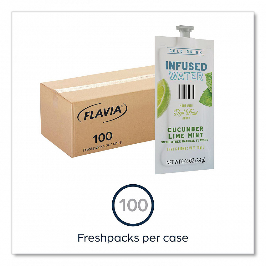 Cucumber Lime Mint Infused Water Freshpack, 100/Carton (48051)