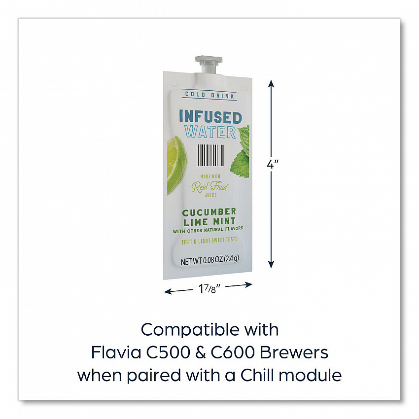 Cucumber Lime Mint Infused Water Freshpack, 100/Carton (48051)