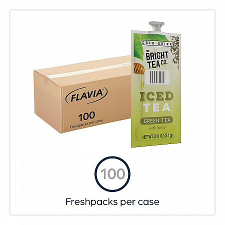 The Bright Tea Co. Iced Green Tea with Honey Freshpack, 100/Carton (48049)