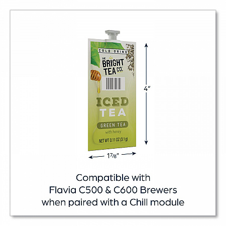 The Bright Tea Co. Iced Green Tea with Honey Freshpack, 100/Carton (48049)