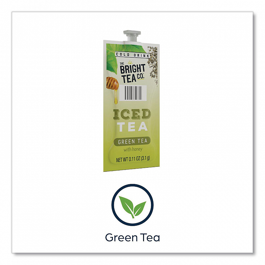 The Bright Tea Co. Iced Green Tea with Honey Freshpack, 100/Carton (48049)