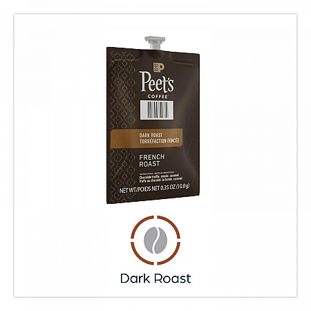 Peet's French Roast Coffee Freshpack, 76/Carton (48036)