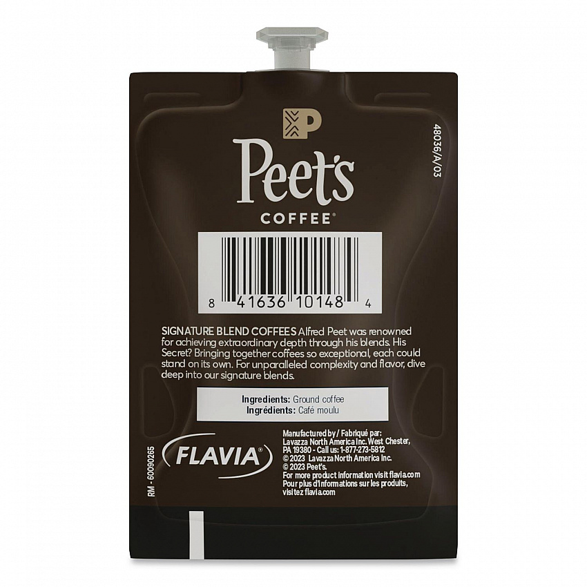 Peet's French Roast Coffee Freshpack, 76/Carton (48036)