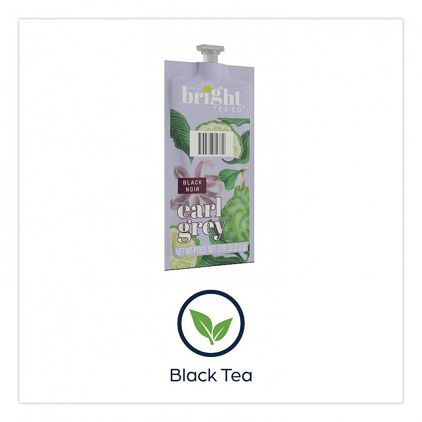 The Bright Tea Co. Earl Grey Black Tea Freshpack, 100/Carton (48026)