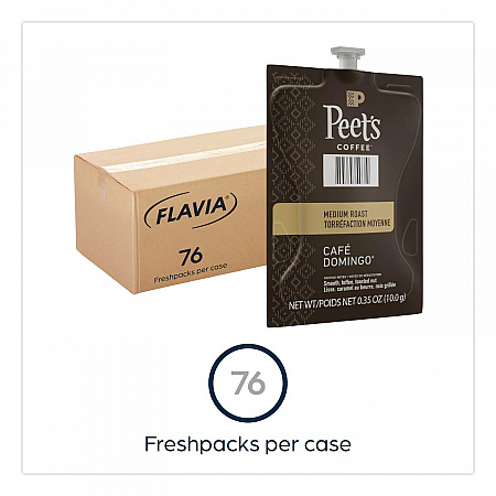 Peet's Coffee Cafe Domingo Freshpack, 76/Carton (48035)