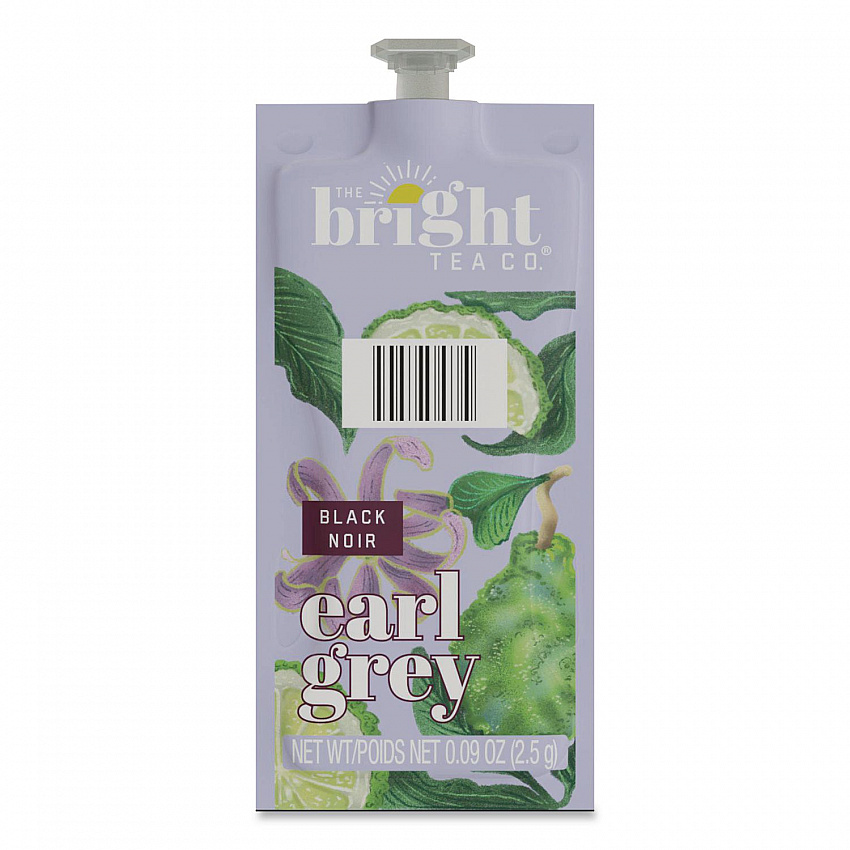 The Bright Tea Co. Earl Grey Black Tea Freshpack, 100/Carton (48026)