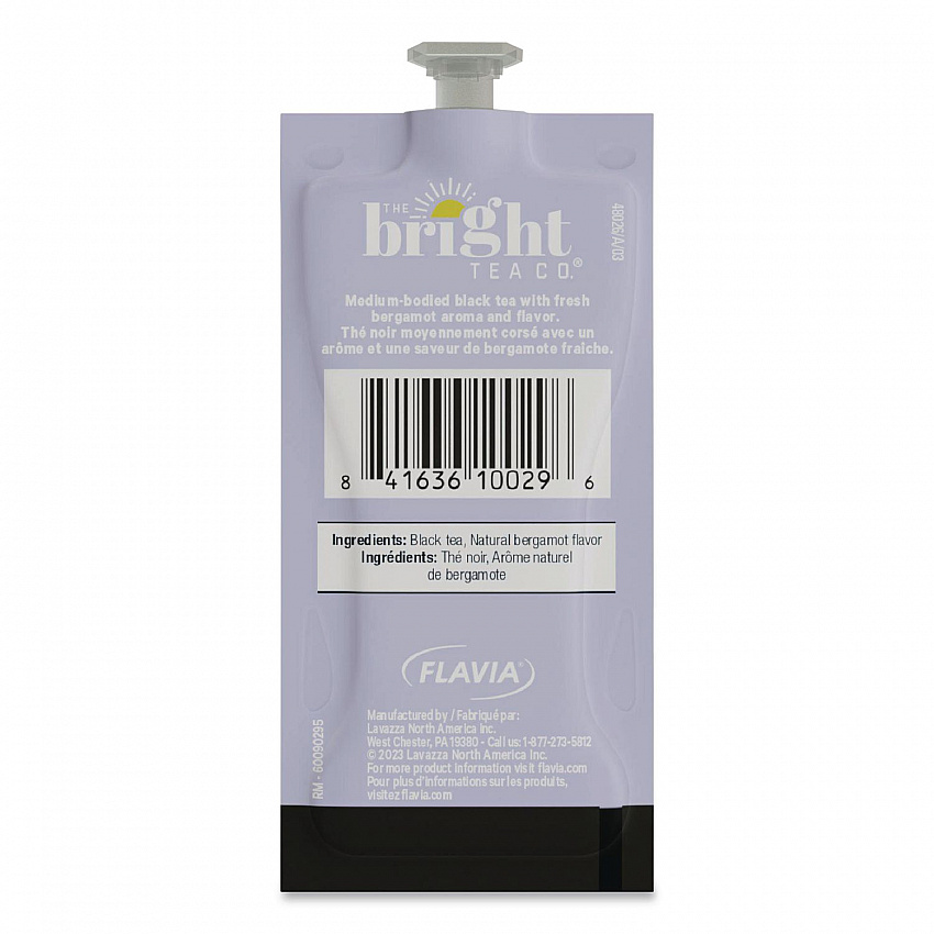 The Bright Tea Co. Earl Grey Black Tea Freshpack, 100/Carton (48026)
