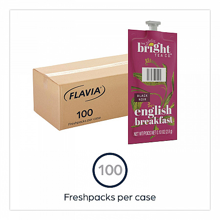 The Bright Tea Co. English Breakfast Black Tea Freshpack, 100/Carton (48027)