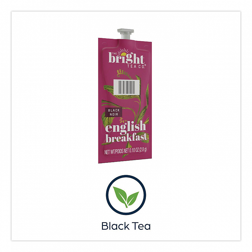 The Bright Tea Co. English Breakfast Black Tea Freshpack, 100/Carton (48027)